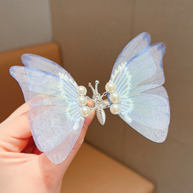 Wholesale Colorful and dynamic butterfly children' s hair clip