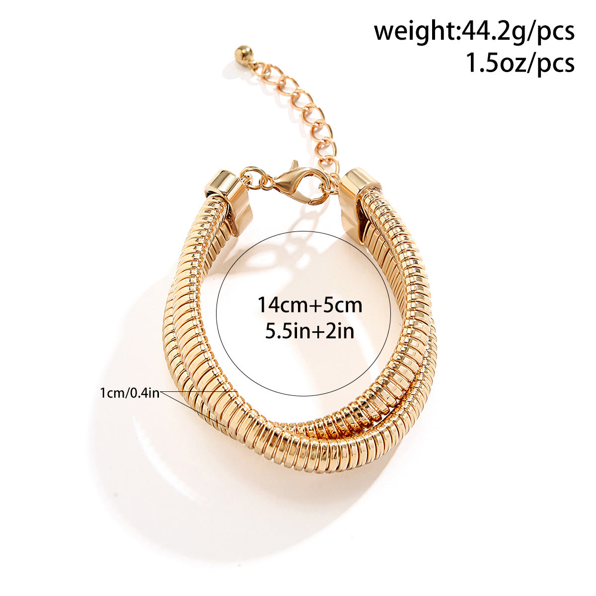 Wholesale Punk Metal Spiral Bracelet