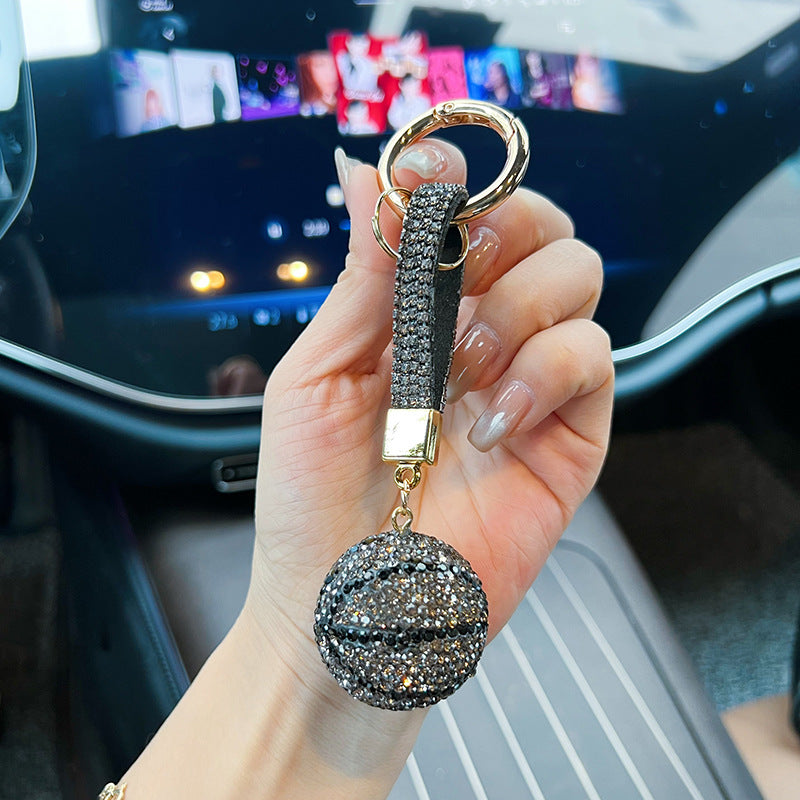 Wholesale clay diamond basketball keychain