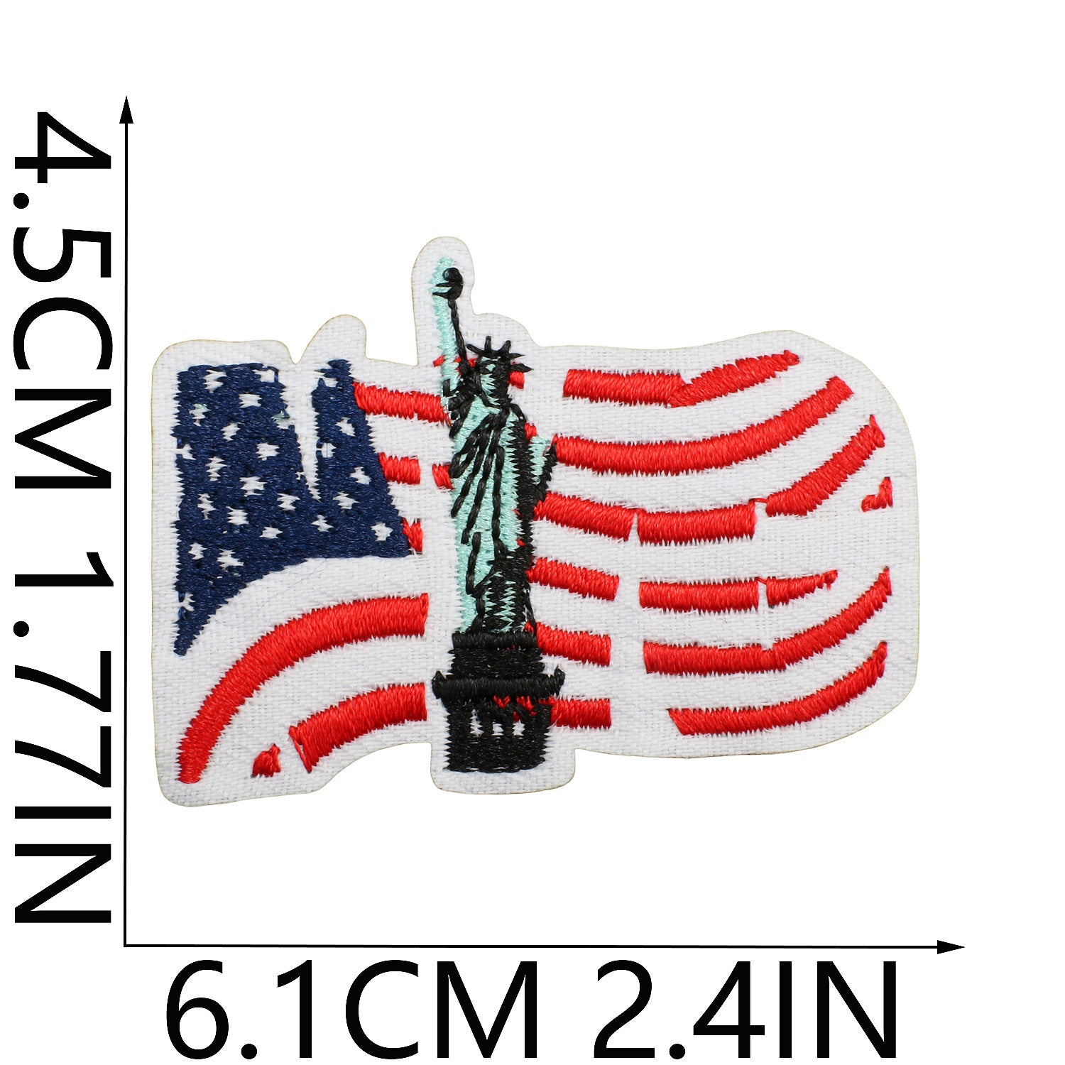 Wholesale Statue of Liberty Independence Flag Embroidery DIY Patches