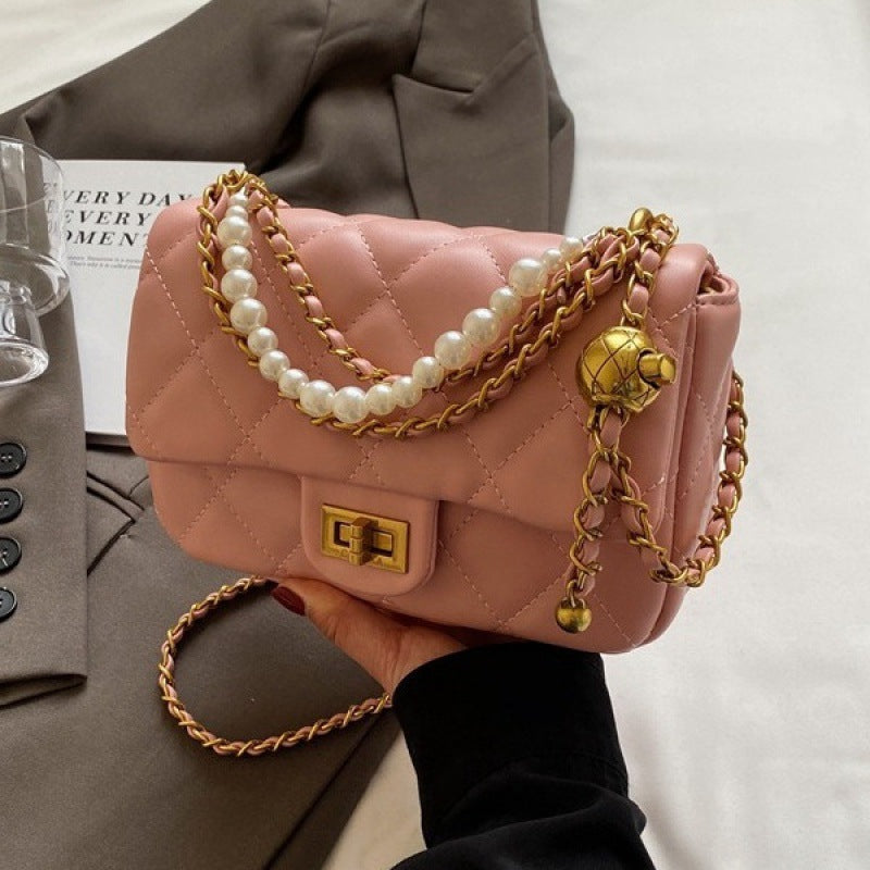 Wholesale Diamond Embroidery Chain Single Shoulder Underarm Small Square Bag