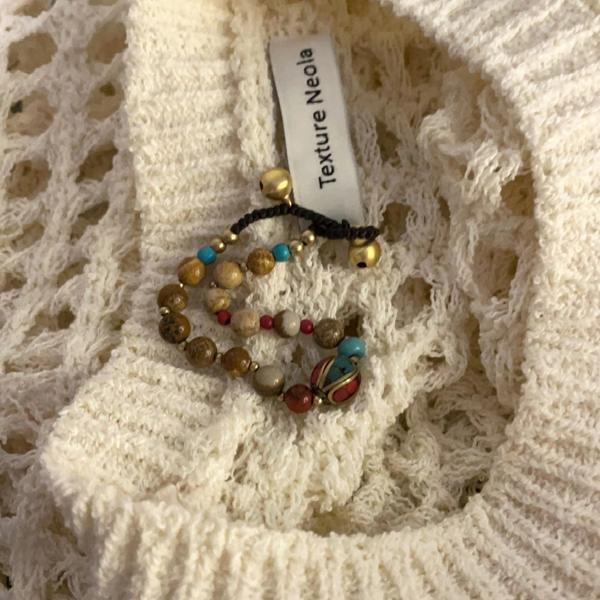 Wholesale Retro Niche Beaded Natural Stone and Wood Bracelet