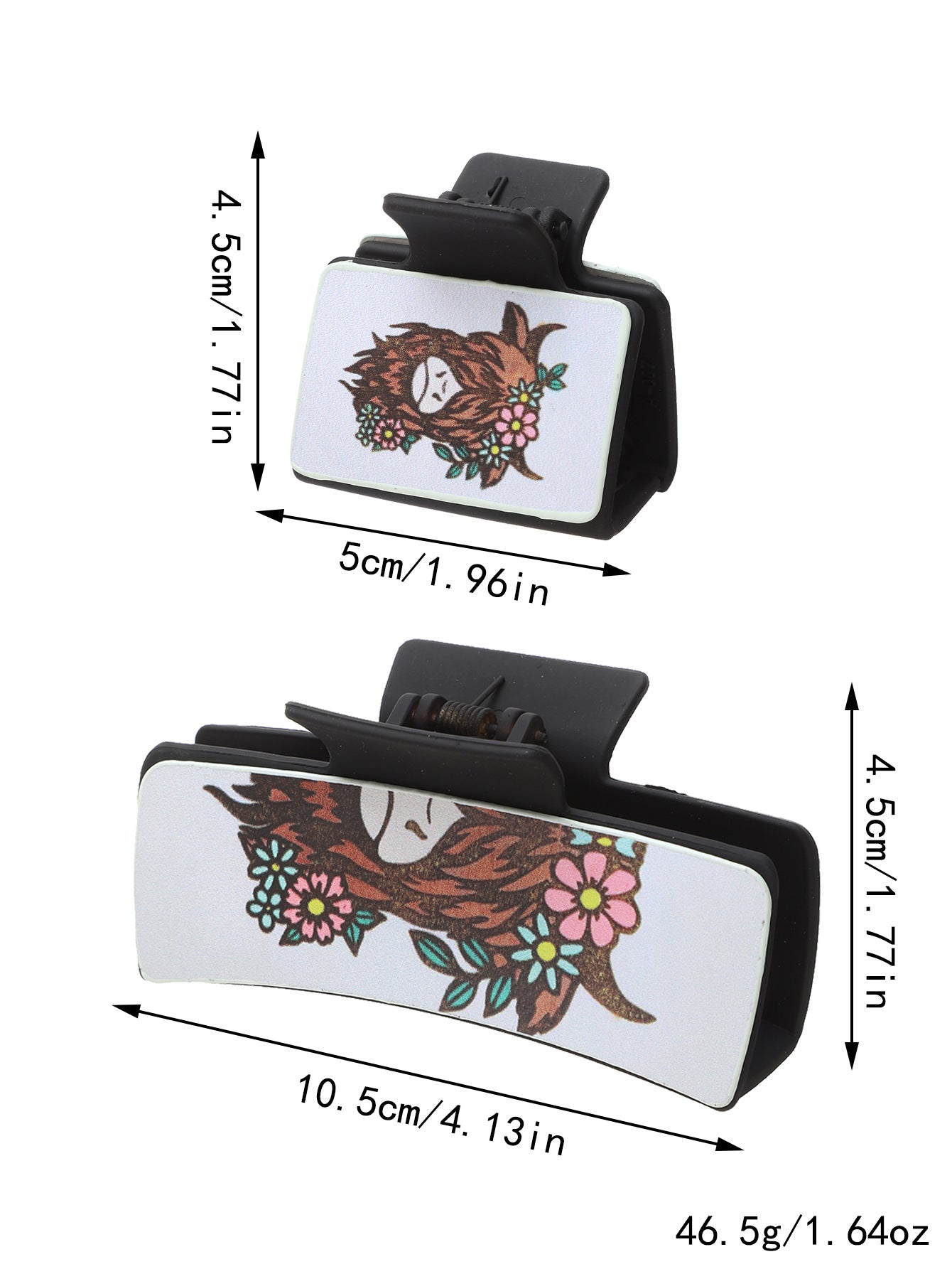 Wholesale  Western Style Sunflower Cactus Leather Hairpin Combination suit Shark Clip