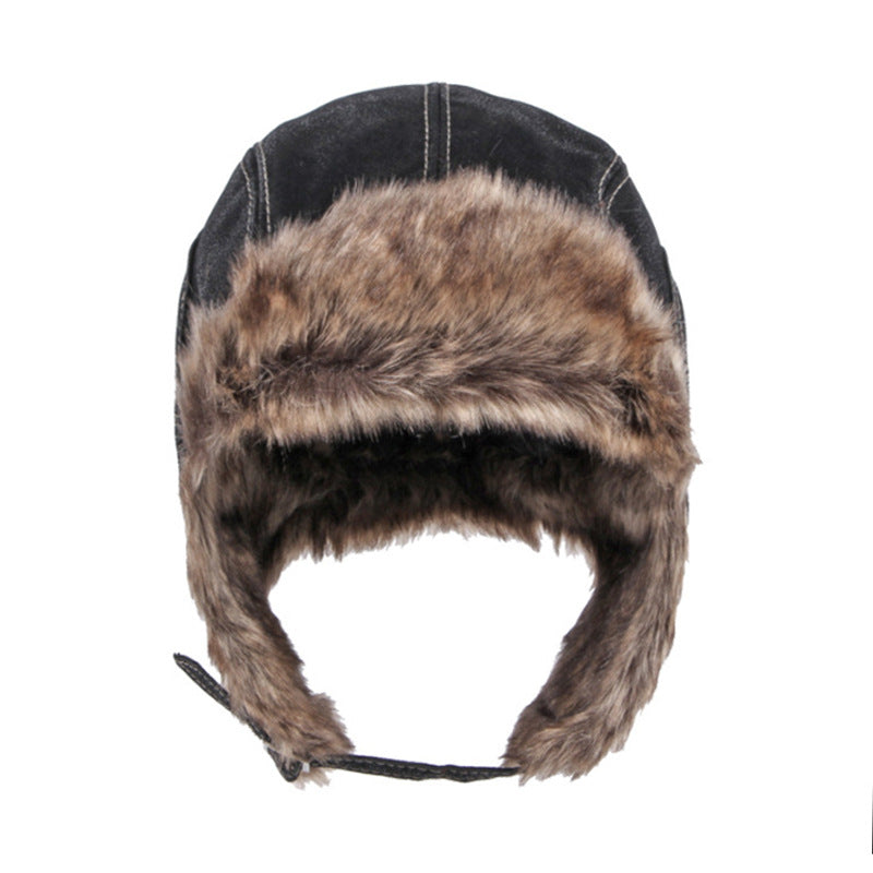 Wholesale Autumn and Winter Ear Protection, Warm Imitation Leather Outdoor Windproof Cycling Hats