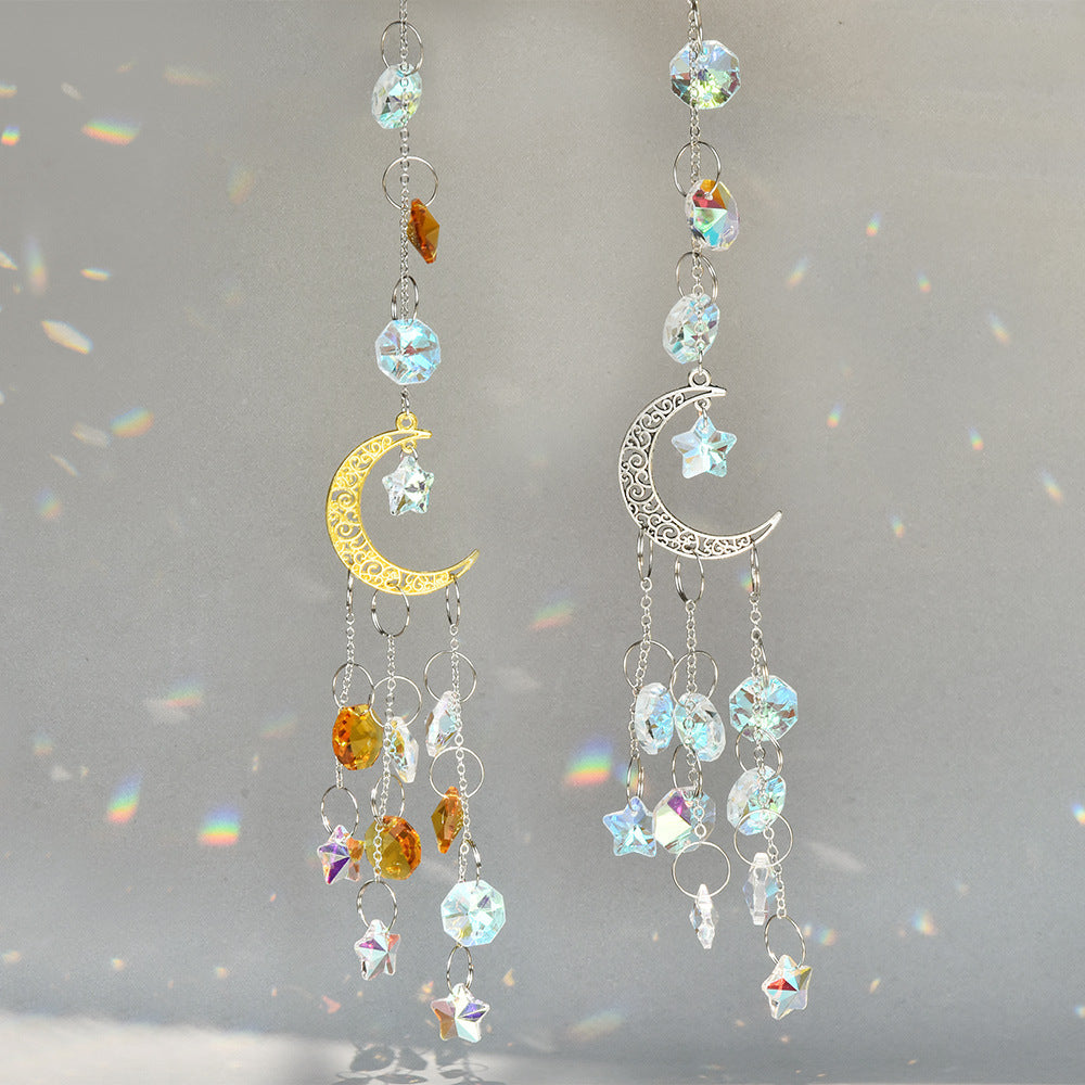 Wholesale Moon Five-pointed Star Window Decoration Wind Chimes