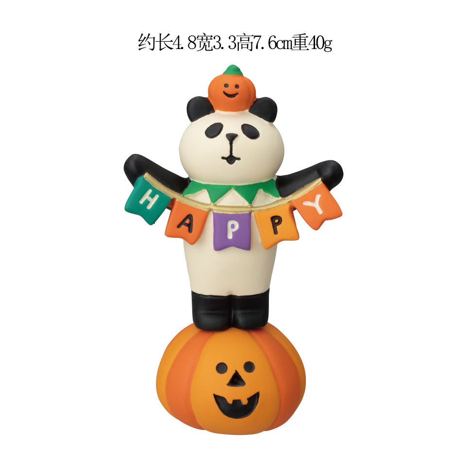 Wholesale Japanese ZAKKA Cat Resin Figurine  King Pumpkin Home Decor