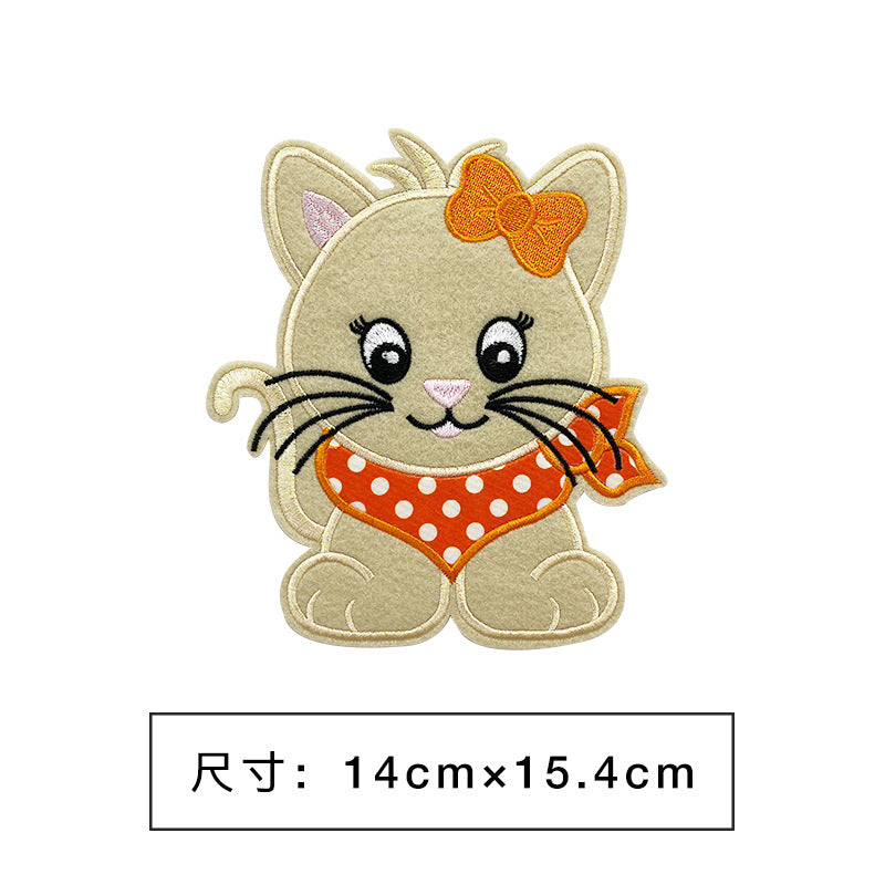 Wholesale Cartoon embroidery clothing decoration large patch cloth stickers