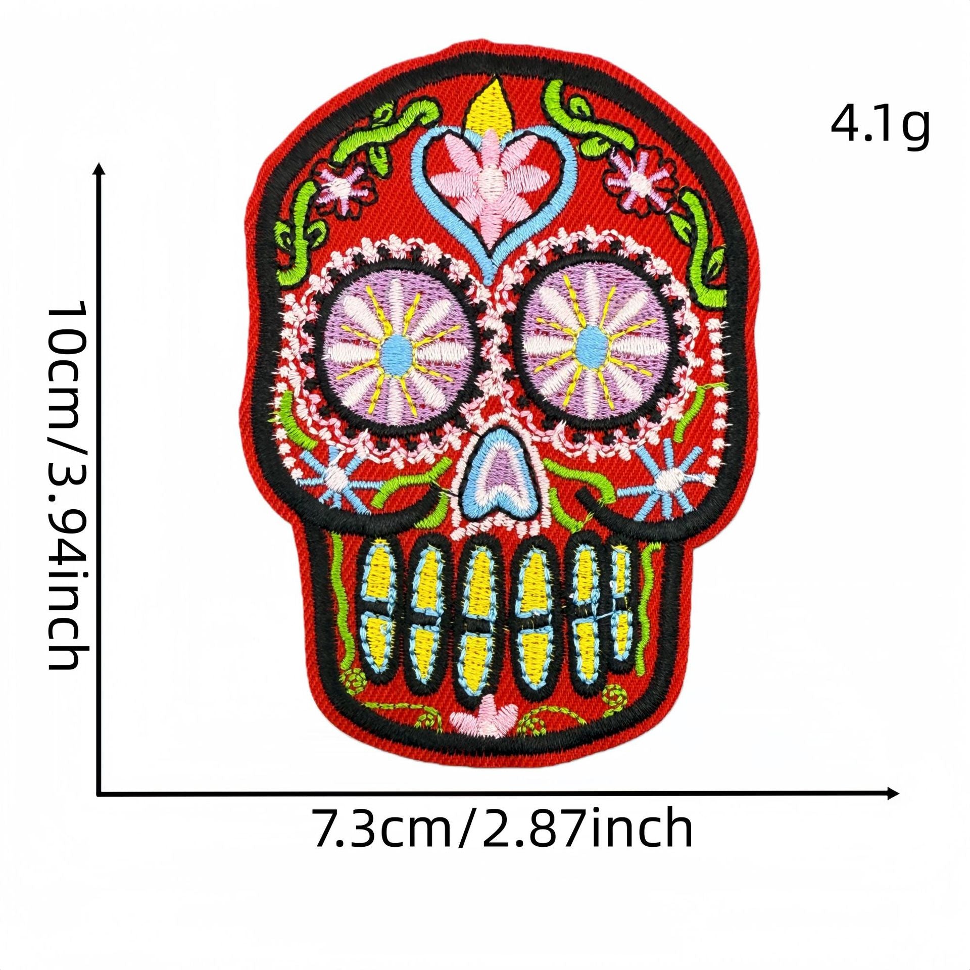 Wholesale Cartoon Punk Skull Embroidery Cloth Patch