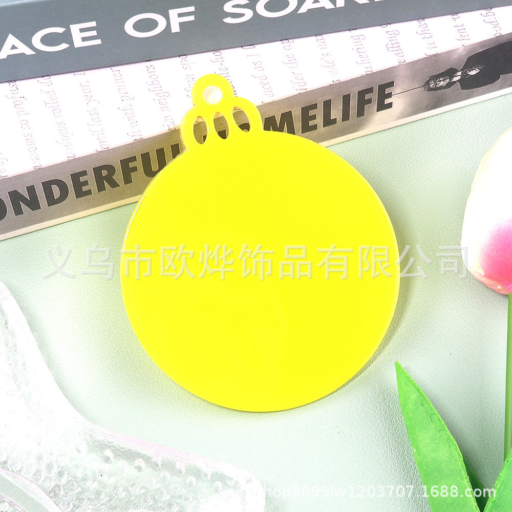 Wholesale 10pcs/ pack Acrylic Christmas Ornaments Decoration DIY Craft Christmas Tree Ornaments Patches