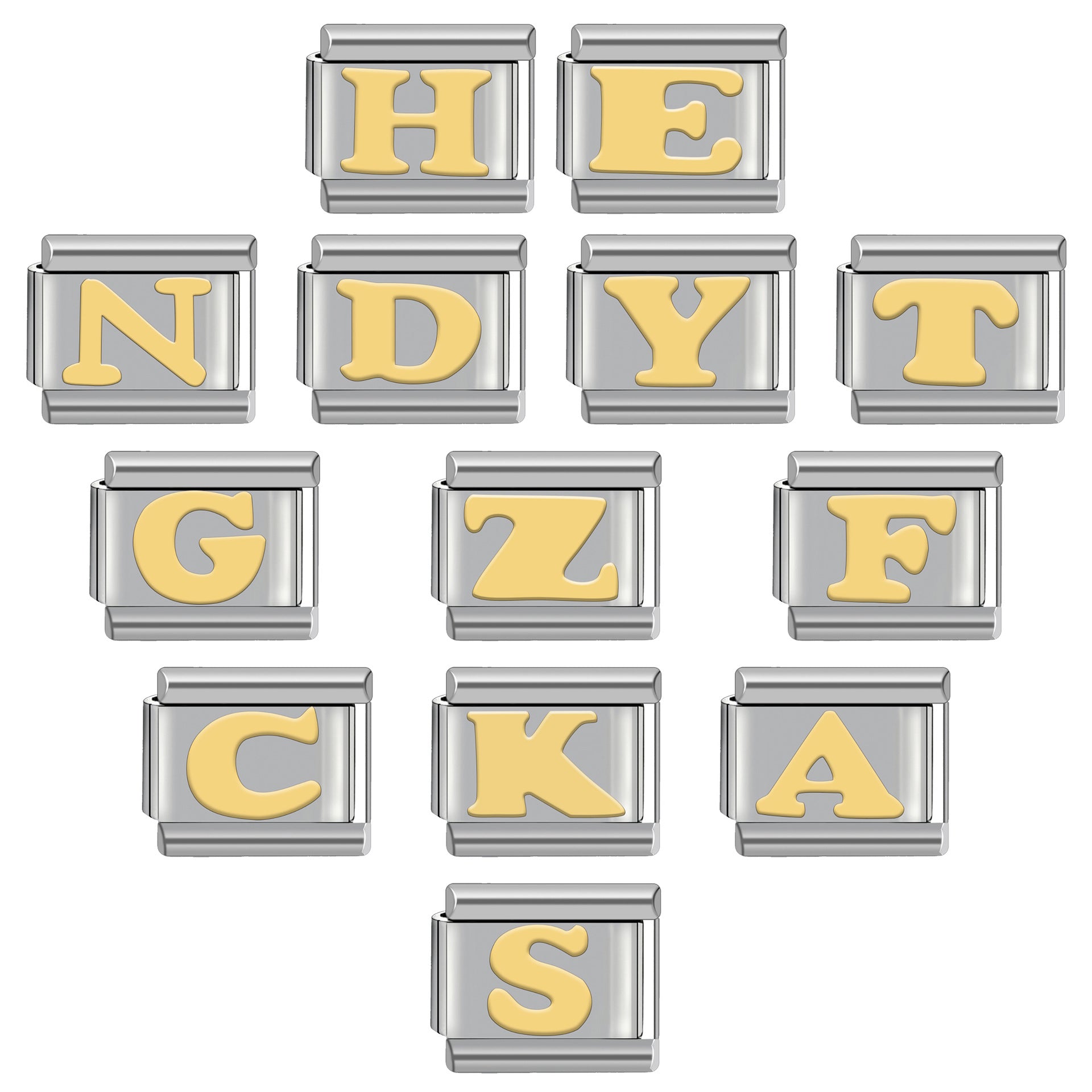 Wholesale Italian Charm Bracelet 9mm DIY Patchwork Detachable Monogram Bracelet