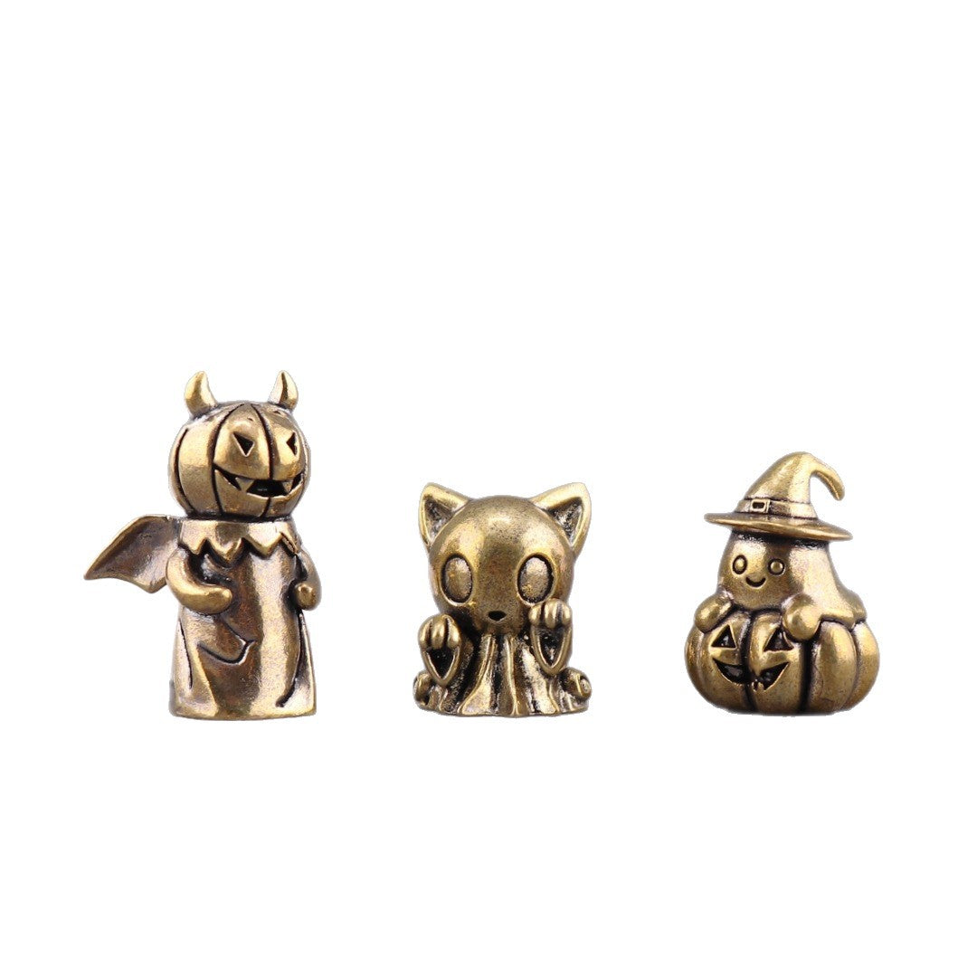 Wholesale  Devil Ghost Cat Pumpkin Brass Craft Ornament - Trendy Fashion Accessory for Party Gift