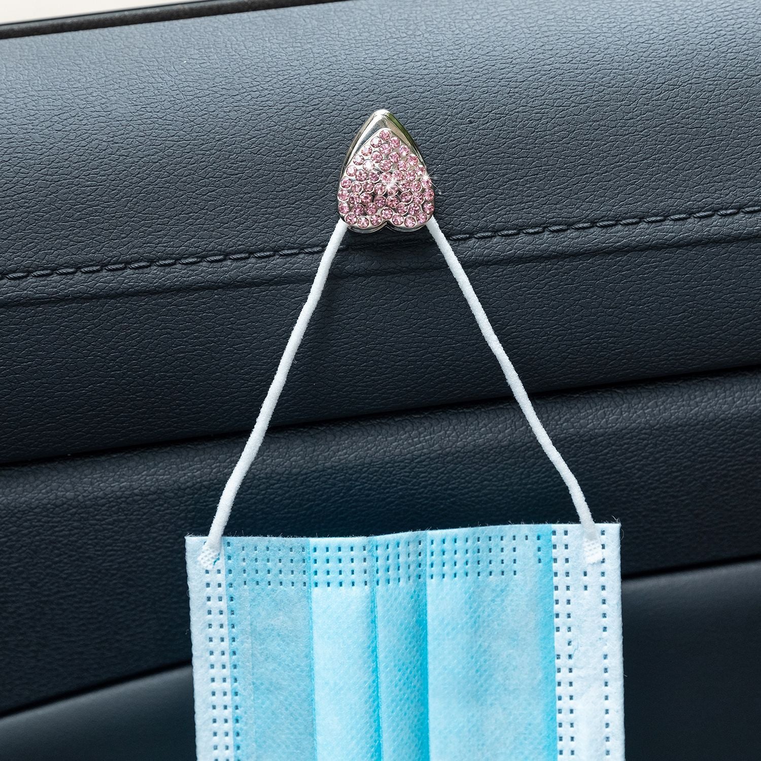 Wholesale Valentine's Day Zinc Alloy Diamond-encrusted Adhesive Heart-shaped Hook