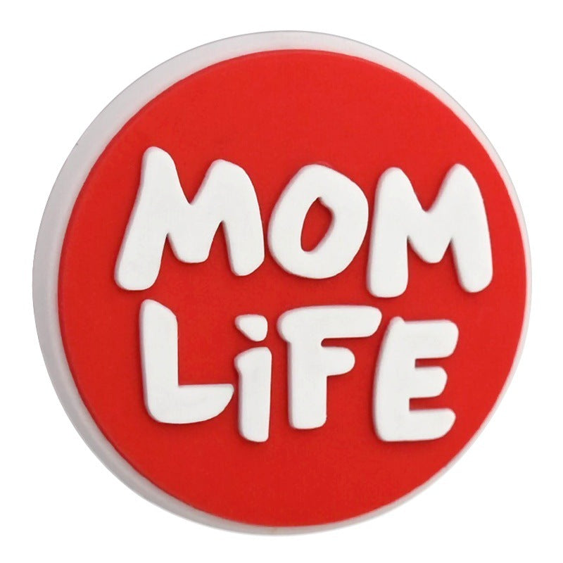 Wholesale Random 100pcs Mother's Day themed DIY pen accessories soft rubber beads