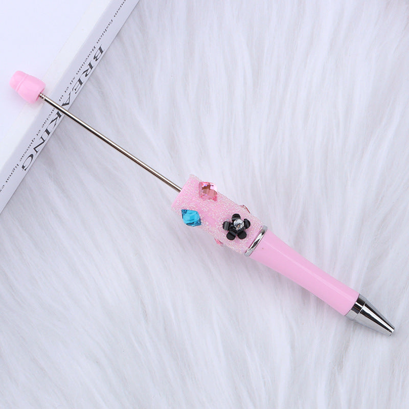 Wholesale New DIY Baby's Breath Flower Sugar Beaded Ballpoint Pen