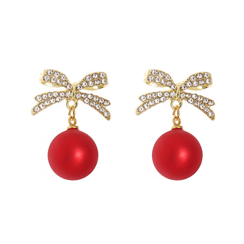 Wholesale Christmas snowflake candy bell reindeer earrings