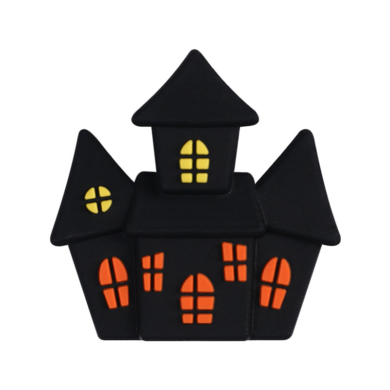 Wholesale 20pcsNew Halloween 3D silicone beads loose beads creative diy bracelet jewelry food grade pumpkin silicone beads