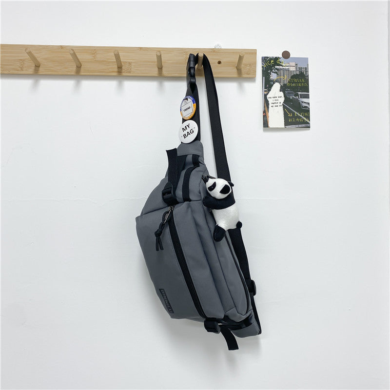 Wholesale Simple chest bag sports student women's single shoulder bag versatile crossbody bag casual waist bag