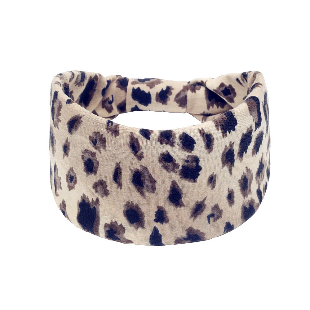 Wholesale Non-slip Bohemian Leopard Print Headband
