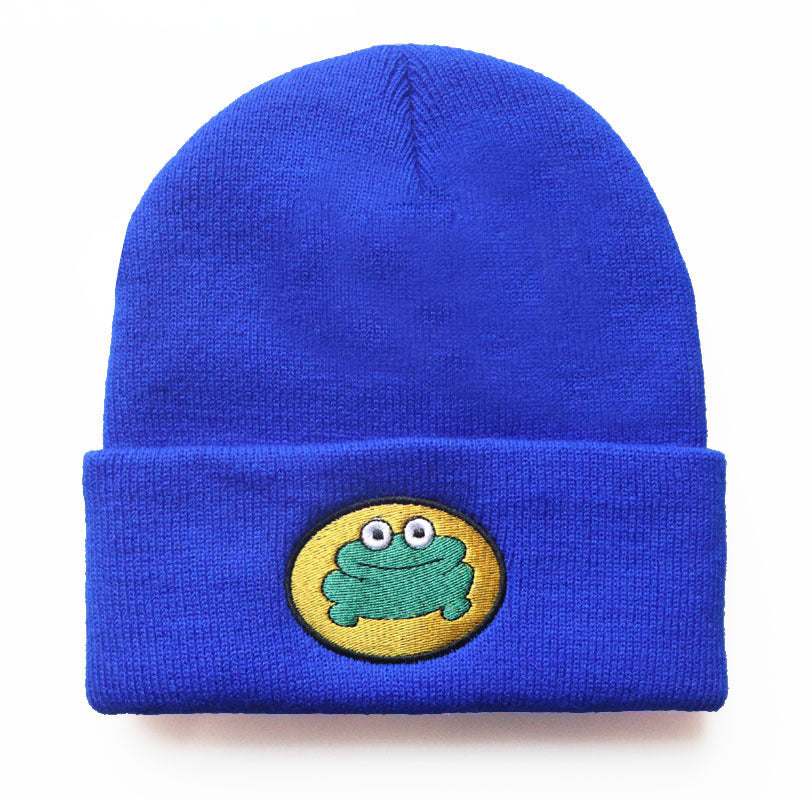 Wholesale Cartoon Frog Knitted Yarn Winter Hat