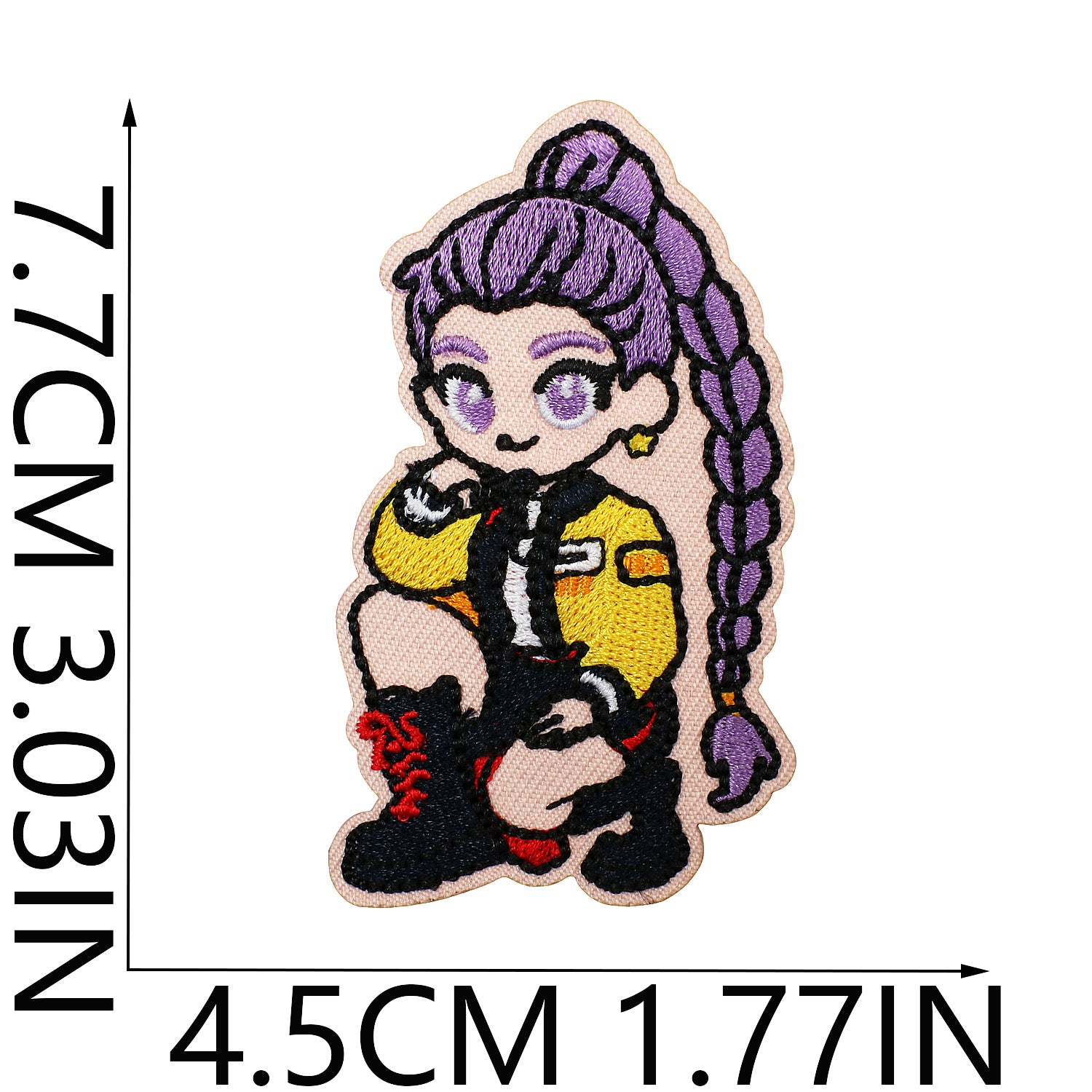Wholesale Cartoon Girl Devil Colorful Love Embroidery DIY Patches