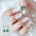 CWholesale 5D Imitation Diamond Nail Sticker Baking Free Gel Christmas Snowflake Elk Nail Sticker DIY Nail Stickers