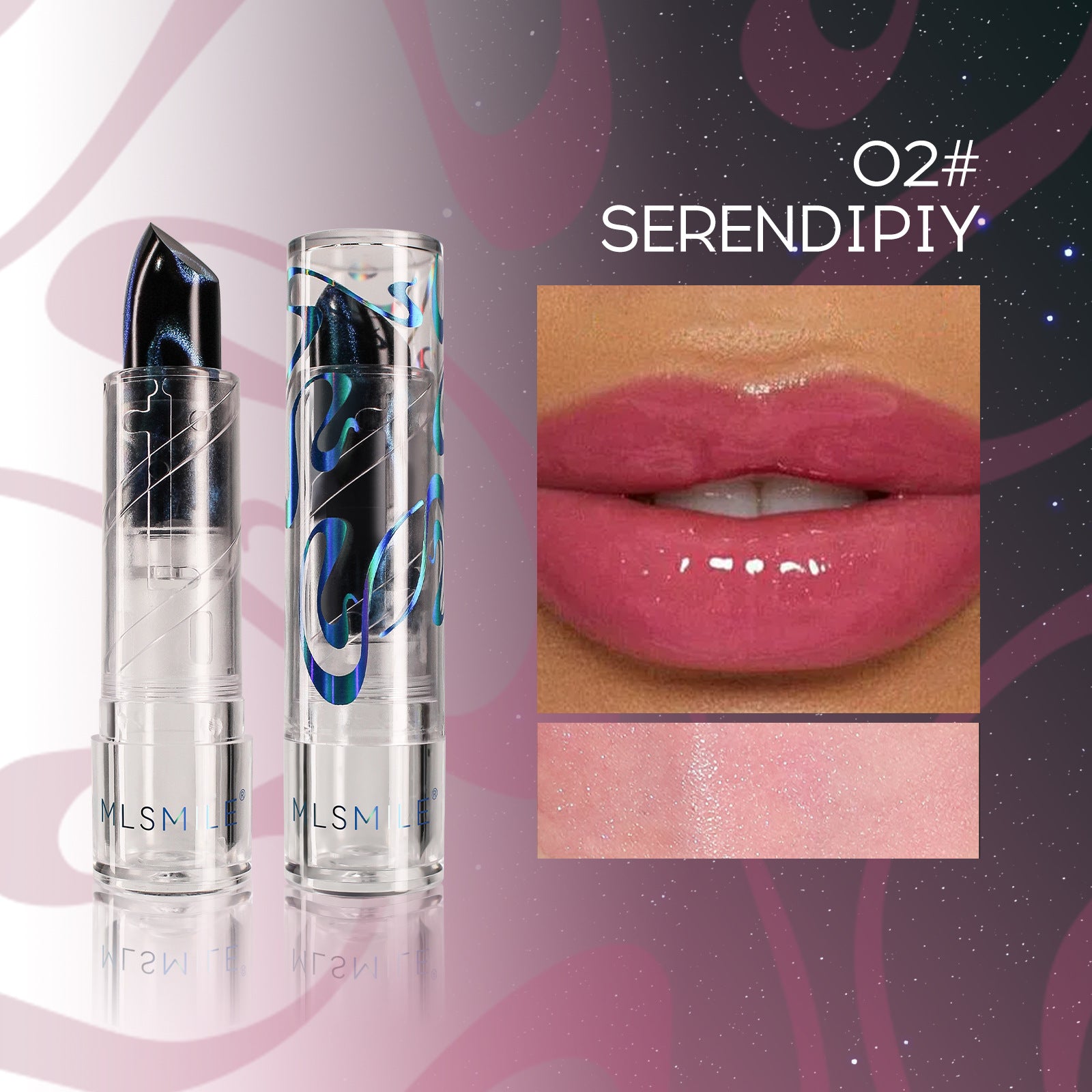 Wholesale Wholesale cat eye temperature color changing pearlescent glitter lipstick