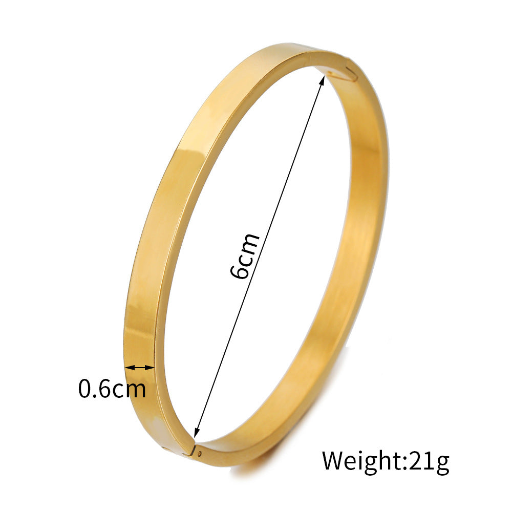 Wholesale Titanium steel gold-plated bracelet