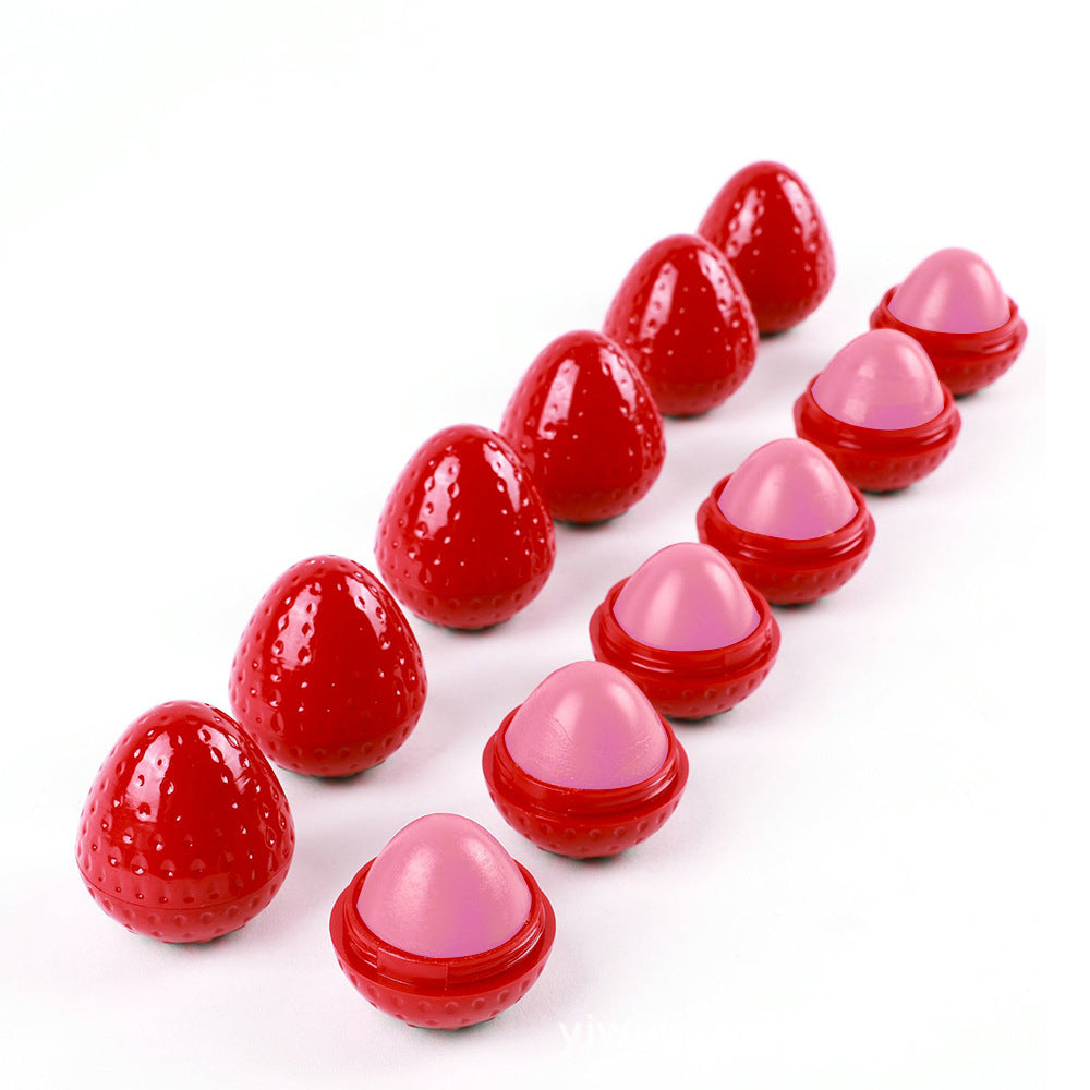 Wholesale Lipstick Popular Strawberry Plastic Moisturizing Lip Balm