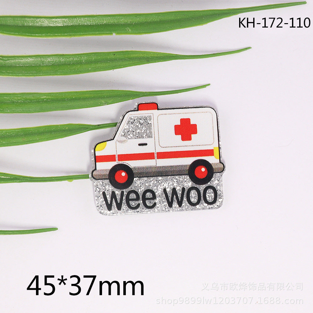 Wholesale 10pcs Car Medical Acrylic Patch Accessories