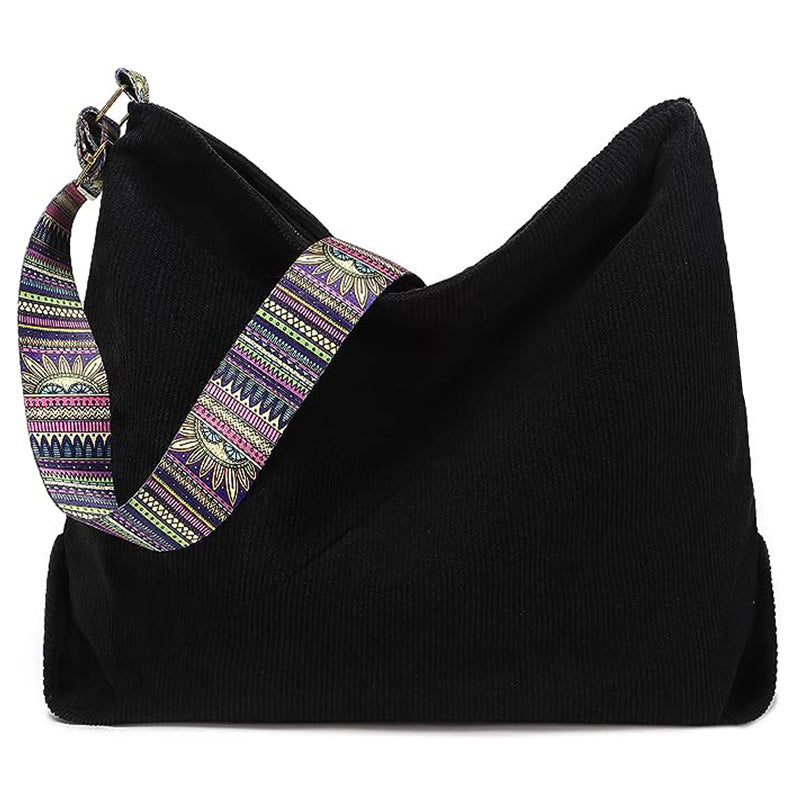 Wholesale Corduroy High-capacity Single Shoulder Crossbody Women's Bags