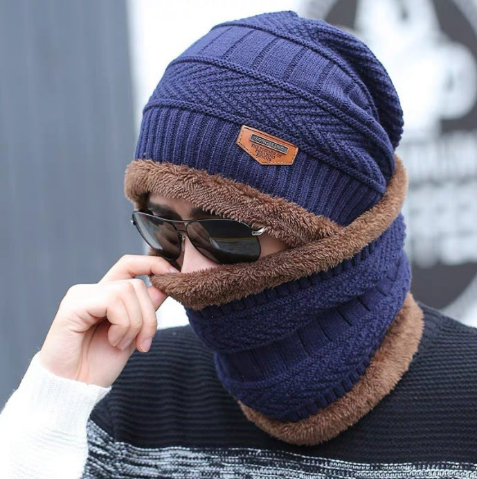 Wholesale Knitted Yarn with Velvet Cotton Hats