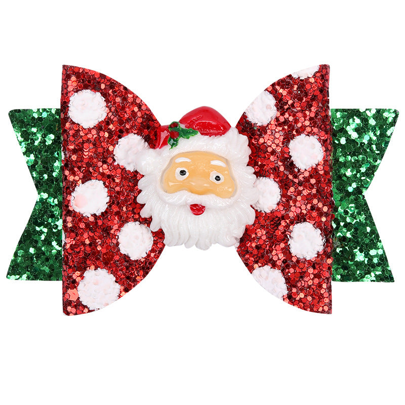 Wholesale 3pcs/pack Christmas Series Bow Hairpin