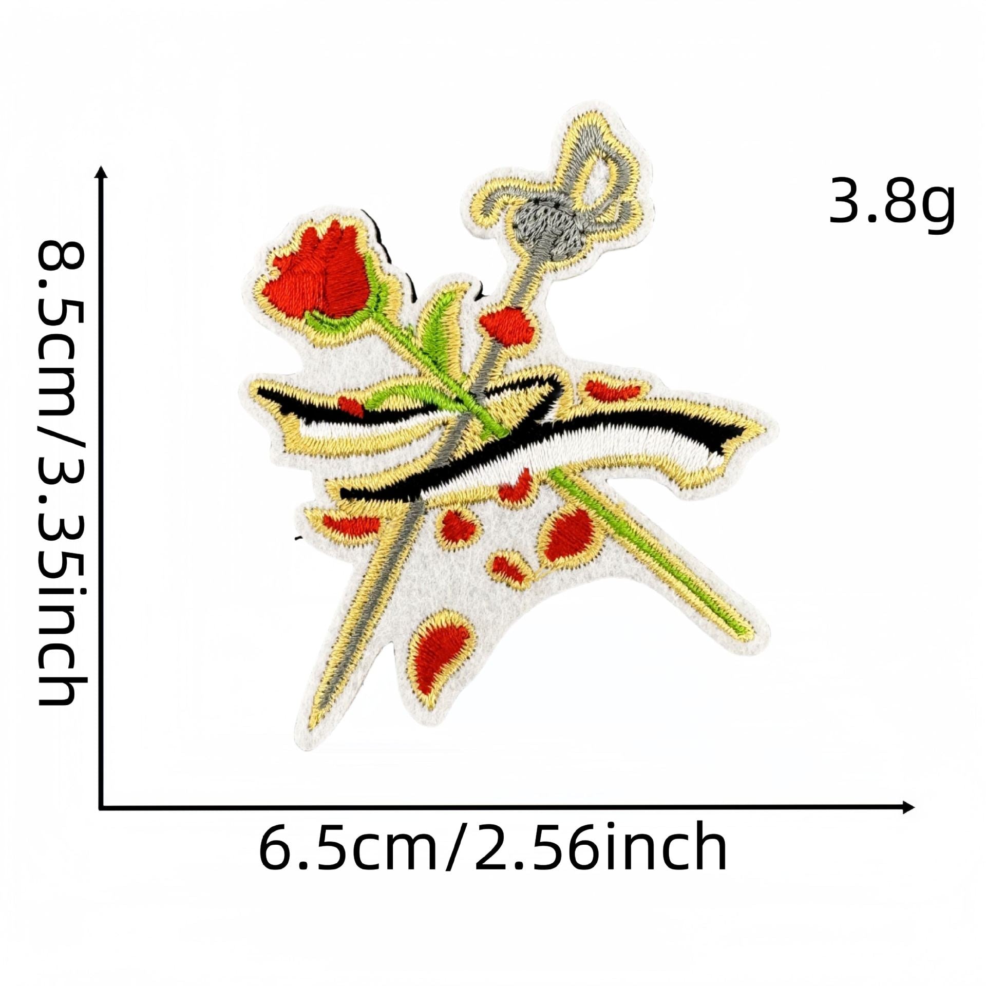 Wholesale Cute Embroidered Cloth Patches Velcro Bag DIY Decorative Clothes Patches