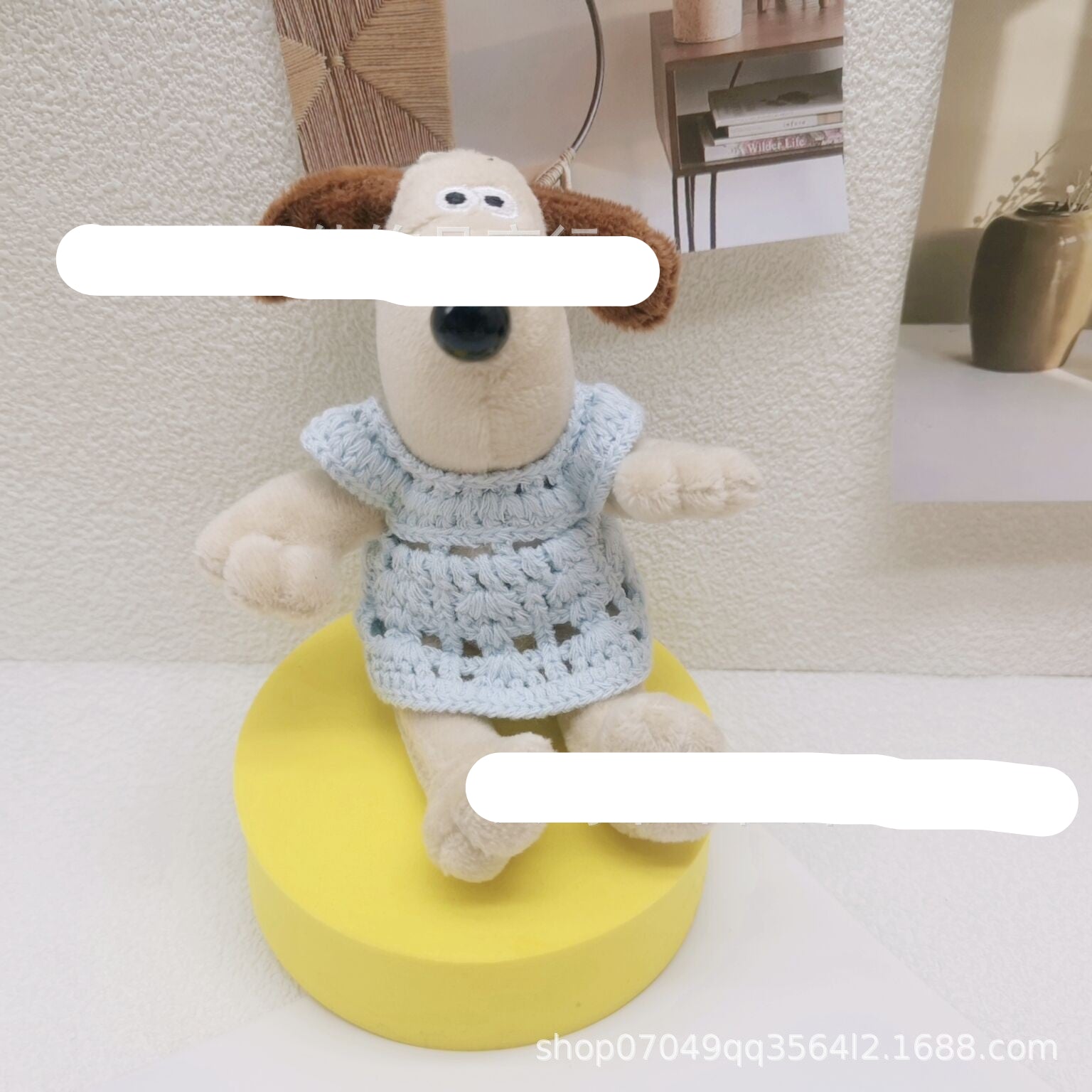 Wholesale 2pcs/pack 13cm Handdog Cotton Doll Skirt Handmade Plush Toy Woven Doll Clothes