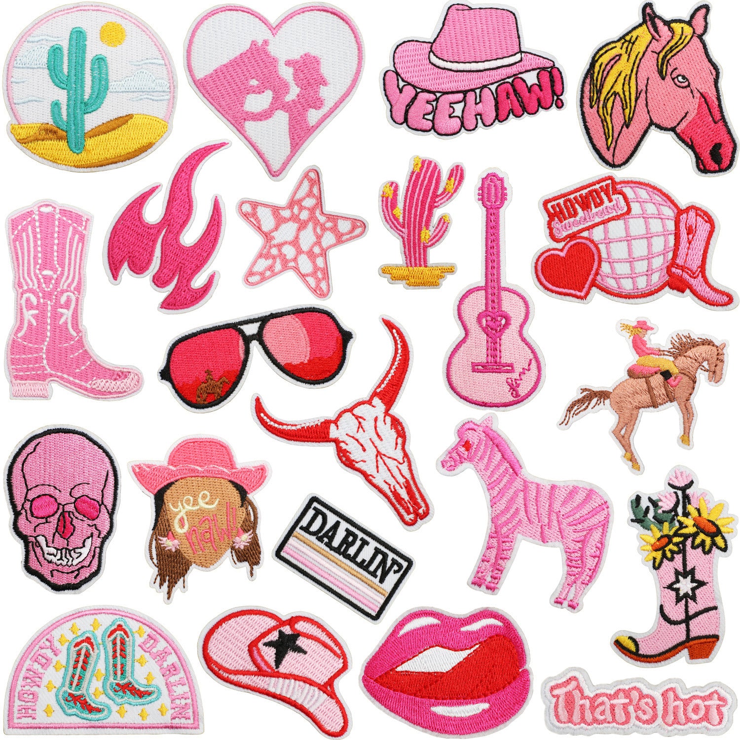 Wholesale Western Cowboy Horse Embroidery Patch Decorative Embroidered Applique For Clothing Resale