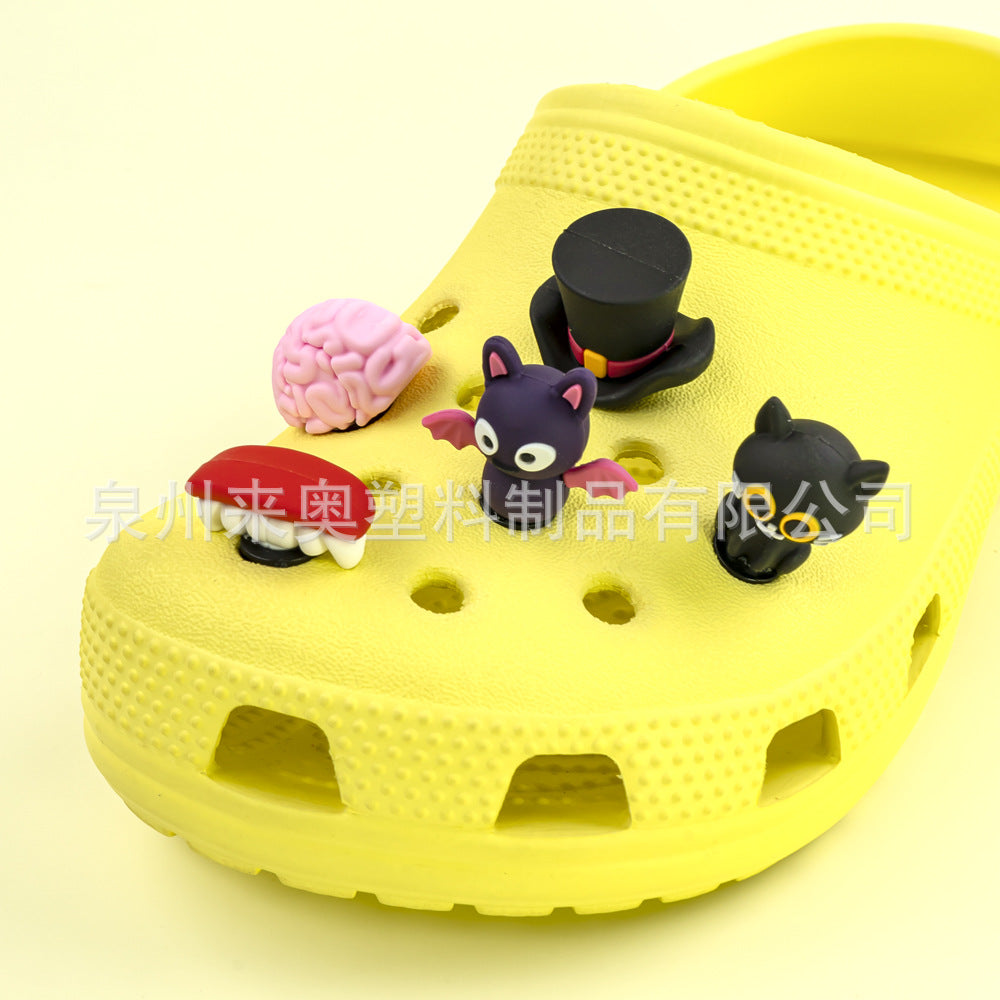 Wholesale 5pcs Cartoon Garden 3D Crocs Decorative Accessories