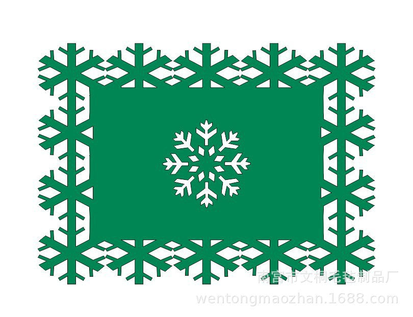 Wholesale Christmas Felt Placemats Coasters Home Dining Mats