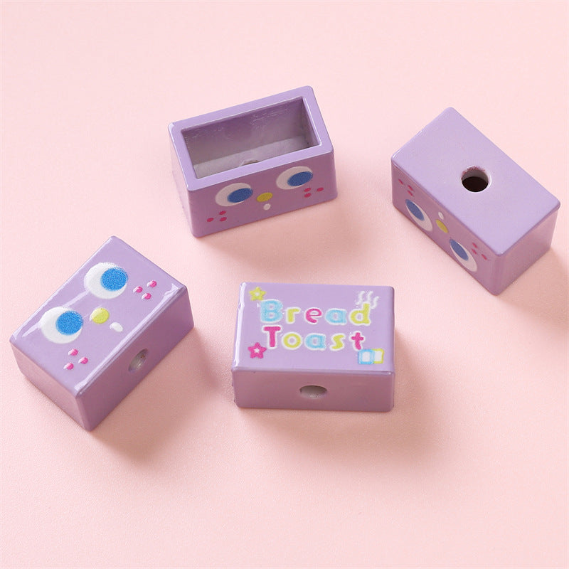 Wholesale  Printed Beads Cartoon Beaded Handmade DIY  Acrylic Beads