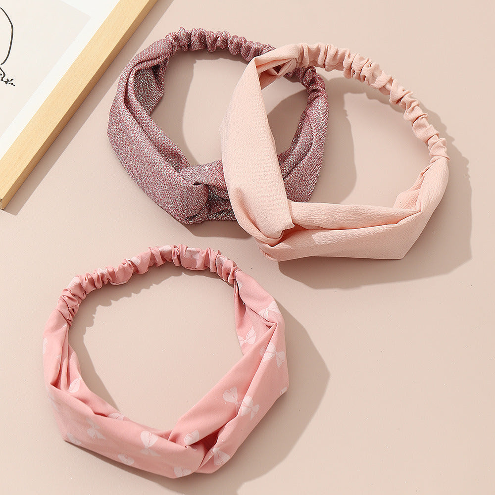 Wholesale Fabric Kids Bow Sequin Headband