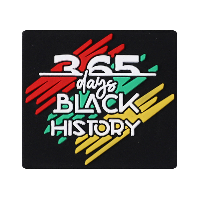 Wholesale 20pcs Black Girl Silicone Beads