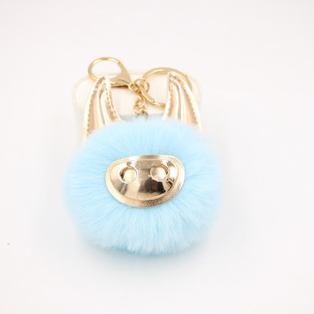 Wholesale Shiny Cute Pig Plush Ball Bag Accessories Pendant