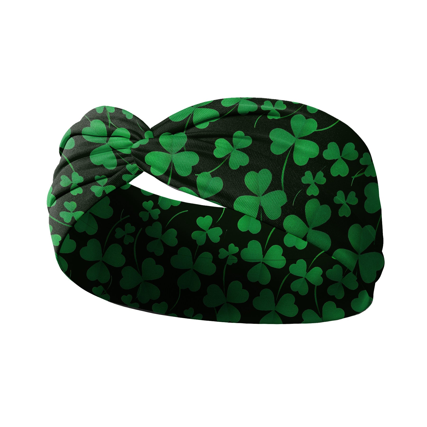 Wholesale St.  Patrick' s Day clover print cross headband