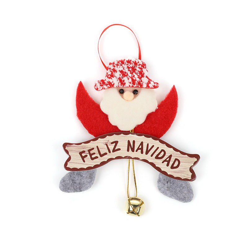 Wholesale Cute Cartoon Santa Claus Elk Pendant Decorations