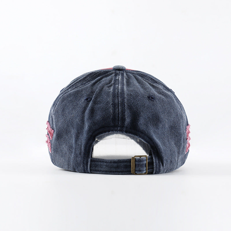 Wholesale Retro Korean Washed Denim, Vintage Spring and Autumn Casual Baseball Cap