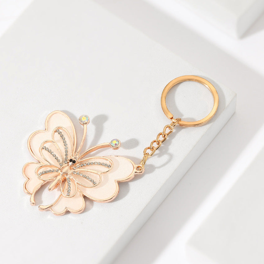 Keychains de metal de mariposa al por mayor