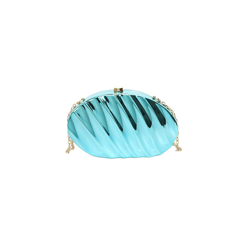 Wholesale Acrylic shell leaf shaped bag evening bag shoulder crossbody box bag