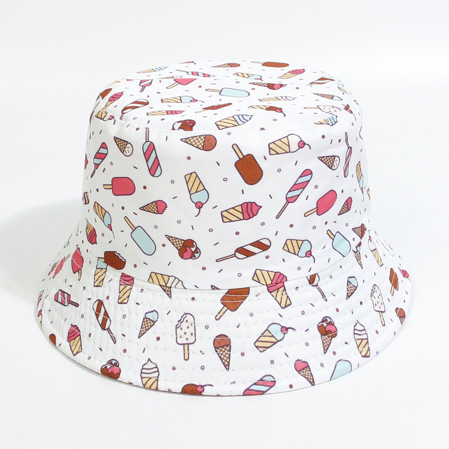 Wholesale Cotton Polyester Cartoon Rainbow Kids Bucket Hat