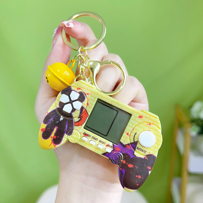 Wholesale Tetris Handheld Mini Game Console Plastic Keychains