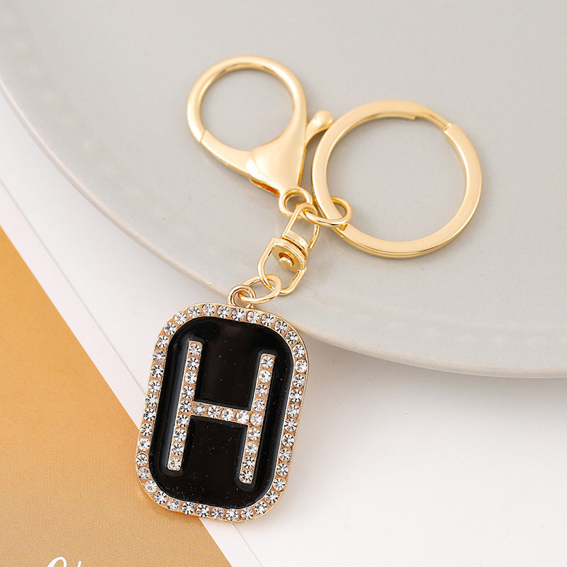 Wholesale Creative 26 English Letters Zinc Alloy Keychain