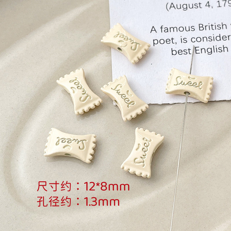 Wholesale 10pcs Dopamine Christmas Series Colorful Love Gift Box Beads